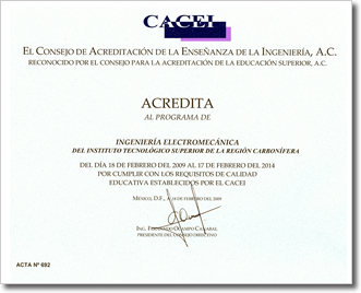 CACEI Industrial Certificada